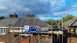 New roof installation