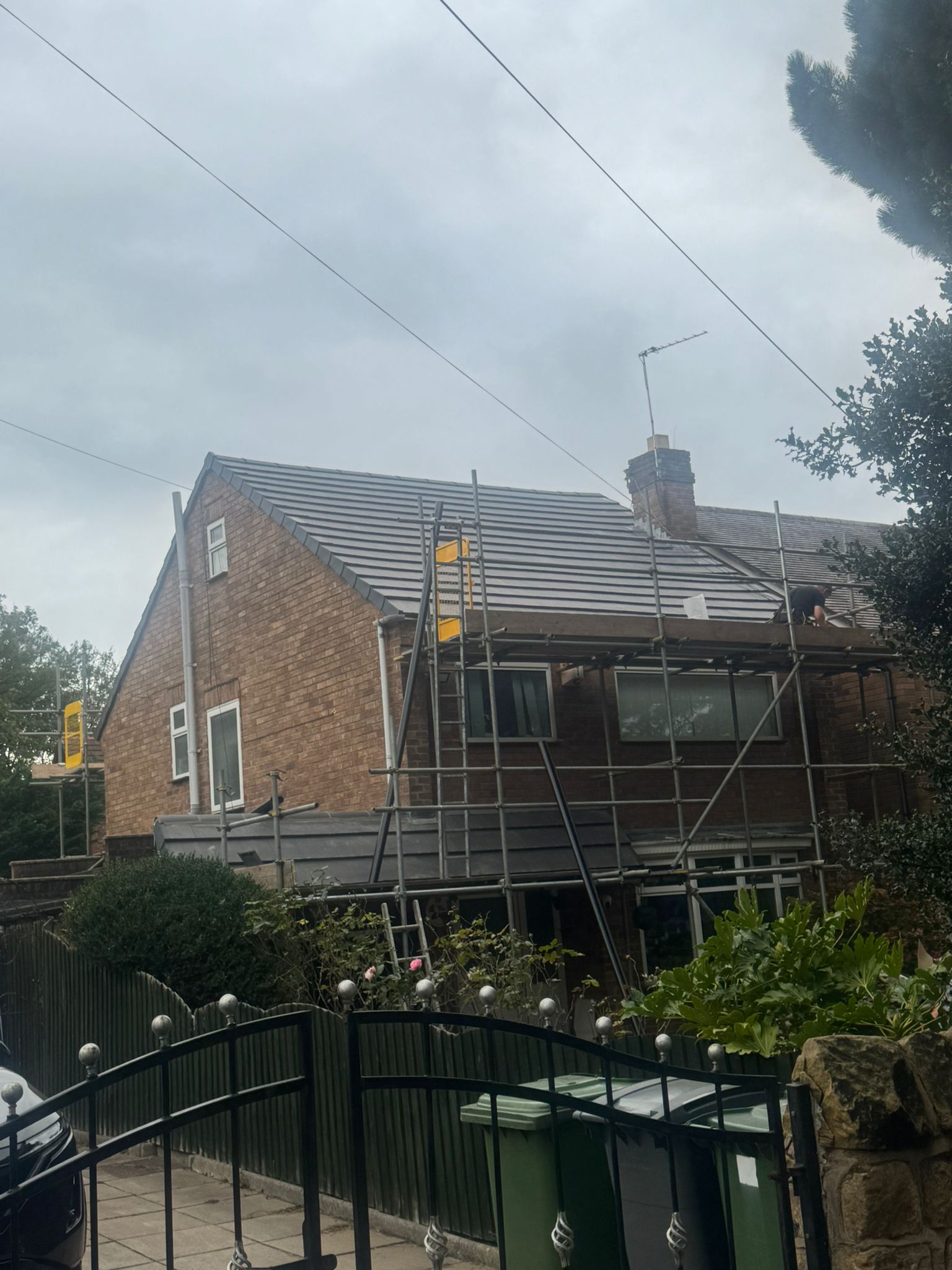 Roof repair work